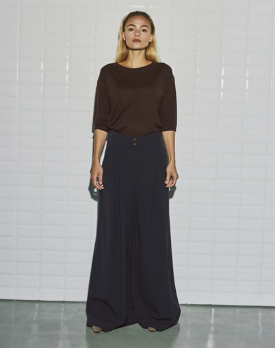 Withblack - WBLLily Tailored Bukser - Navy Pinstripe